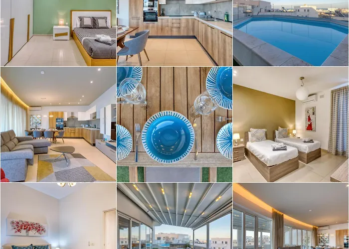 דירה Beautiful Penthouse With Pool And Terrace